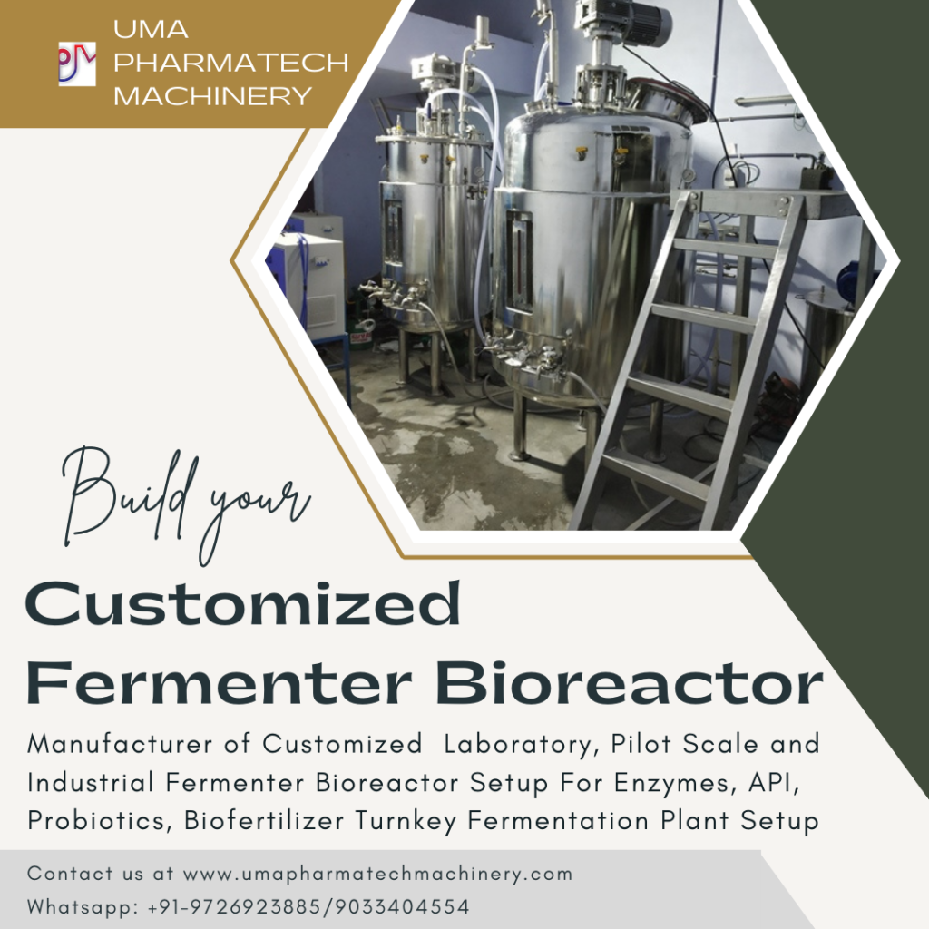 Customized Fermenter bioreactor Manufacturer in Gujarat, India
