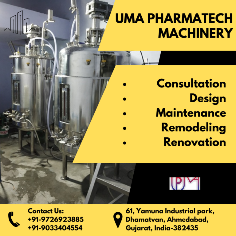 bioreactor suppliers in Chennai Tamilnadu-uma pharmatech machinery