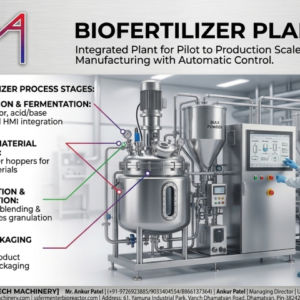 Manufacturer of Biofertilizer Manufacturing Turnkey Solution- Uma Pharmatech Machinery
