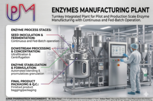 Automatic Enzymes Manufacturing Plant Setup- UMA Pharmatech Machinery