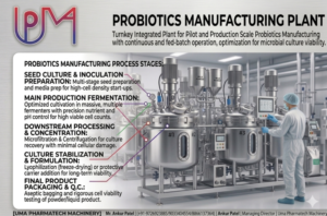 Probiotics Manufacturing Turnkey Solution—UMA Pharmatech Machinery- India